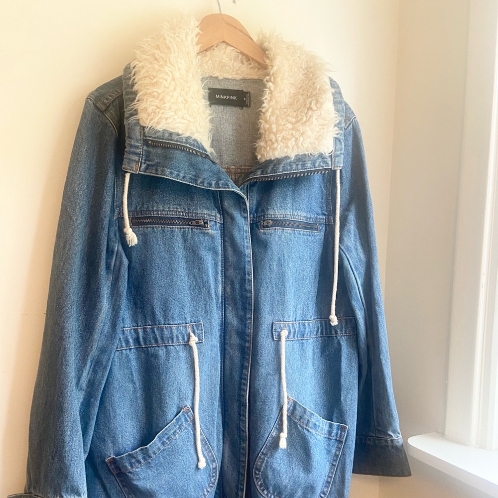 Mink Pink Oversized Denim Jacket